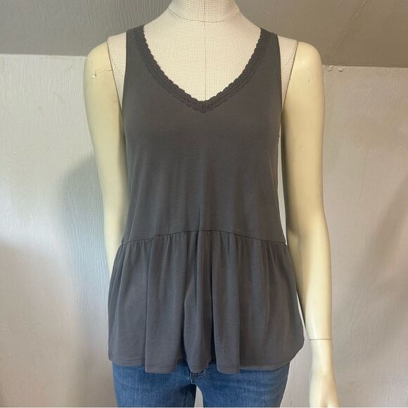 2/$30 American Eagle Soft & Sexy Sueded Tank With Lace Detail - Picture 5 of 12